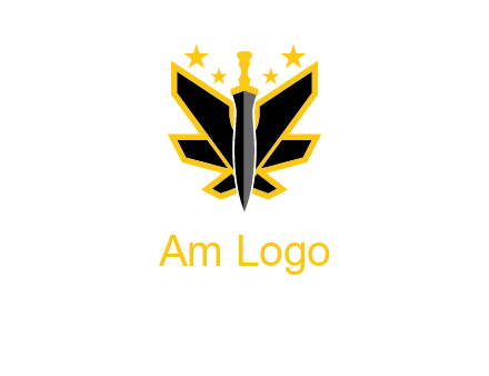 sword icon with stars