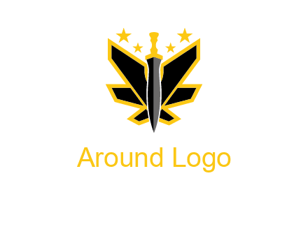 sword icon with stars