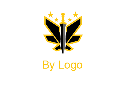 sword icon with stars