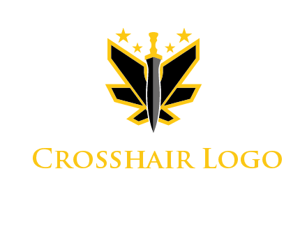 sword icon with stars