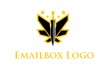 sword icon with stars