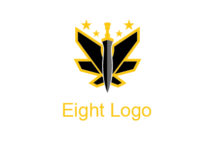 sword icon with stars