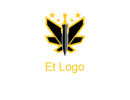 sword icon with stars
