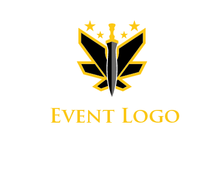 sword icon with stars
