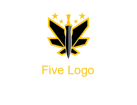 sword icon with stars
