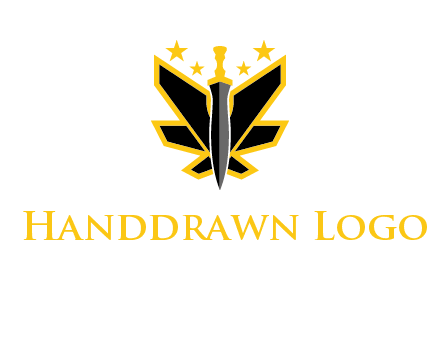 sword icon with stars