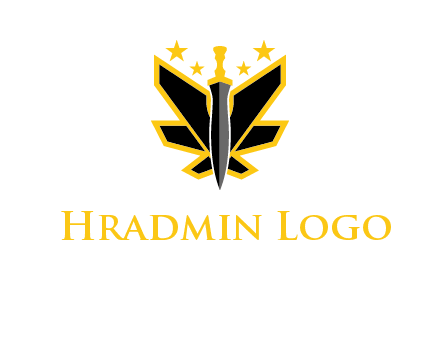 sword icon with stars