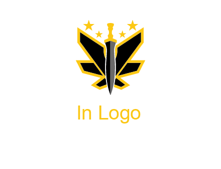 sword icon with stars