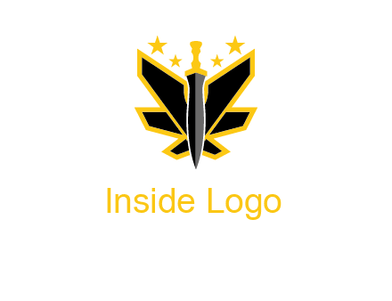 sword icon with stars