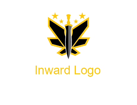 sword icon with stars