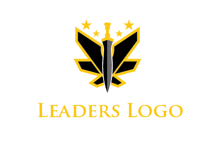 sword icon with stars