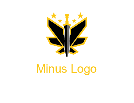 sword icon with stars