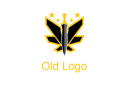 sword icon with stars