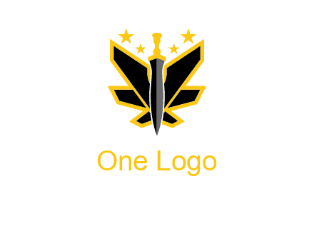 sword icon with stars