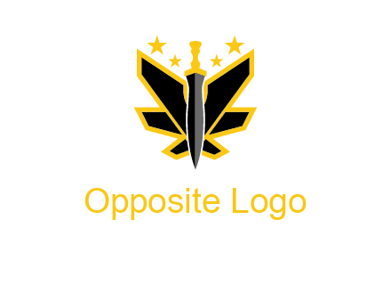 sword icon with stars
