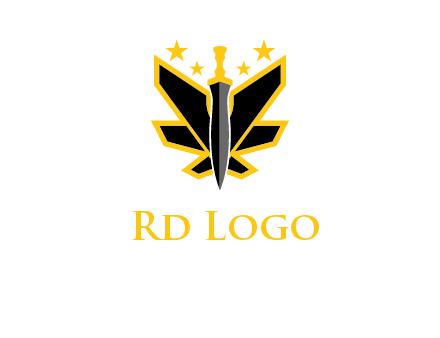 sword icon with stars