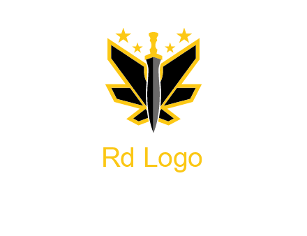 sword icon with stars