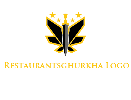 sword icon with stars