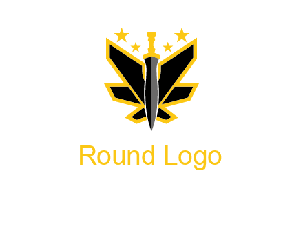 sword icon with stars