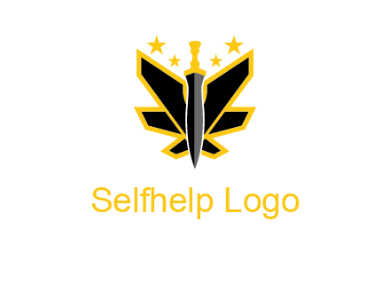 sword icon with stars