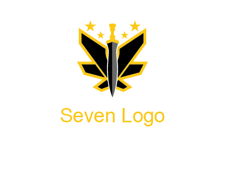 sword icon with stars