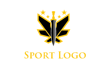 sword icon with stars
