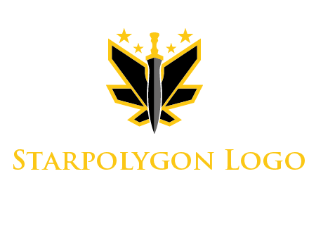 sword icon with stars