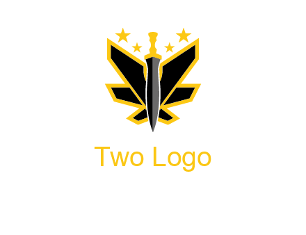 sword icon with stars