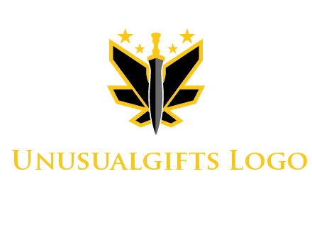 sword icon with stars