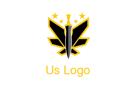 sword icon with stars