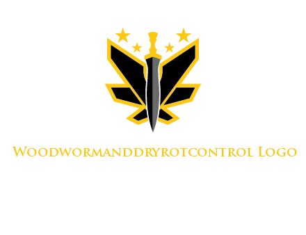 sword icon with stars