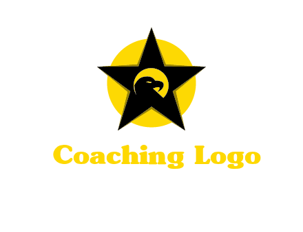 eagle and star in circle logo