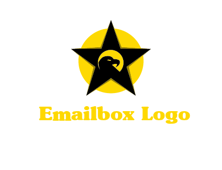 eagle and star in circle logo