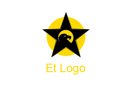 eagle and star in circle logo