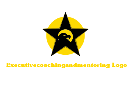 eagle and star in circle logo