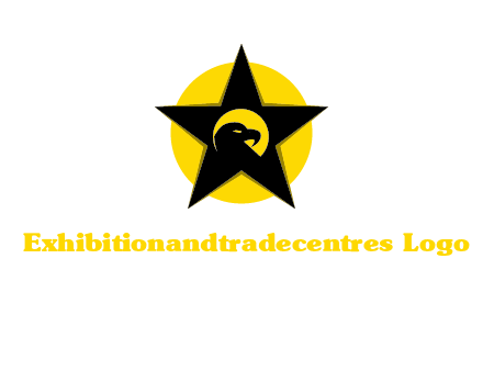 eagle and star in circle logo