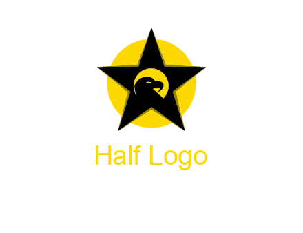 eagle and star in circle logo