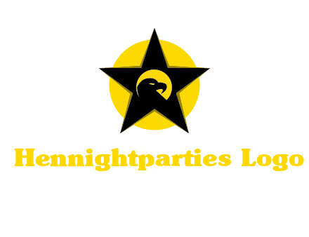 eagle and star in circle logo