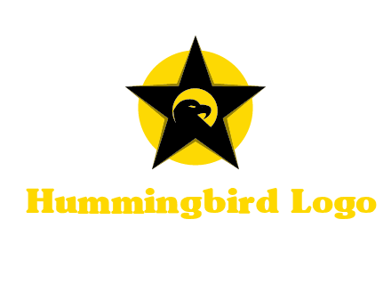 eagle and star in circle logo