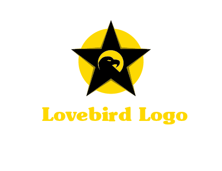 eagle and star in circle logo
