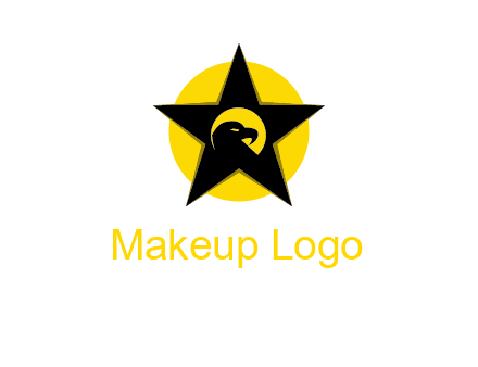 eagle and star in circle logo