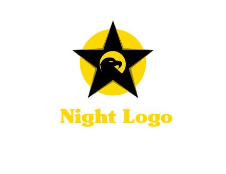 eagle and star in circle logo