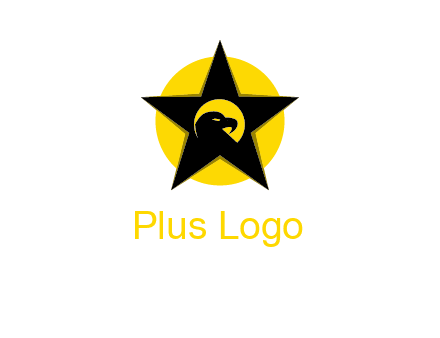 eagle and star in circle logo
