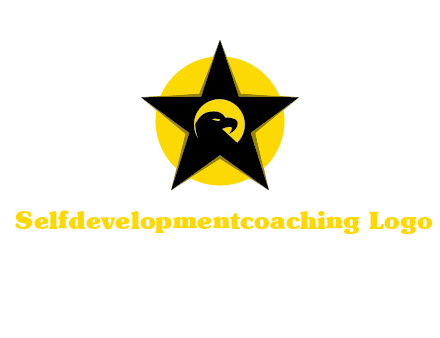 eagle and star in circle logo