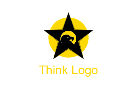 eagle and star in circle logo