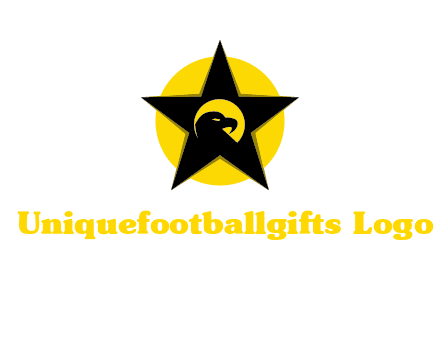 eagle and star in circle logo