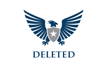 eagle with a shield body logo