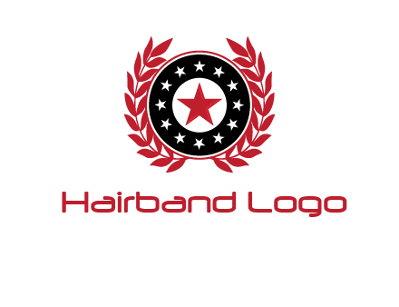 stars, leaves and circle security logo