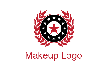 stars, leaves and circle security logo
