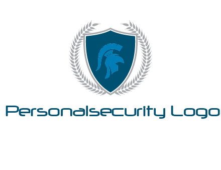 spartan helmet in shield logo